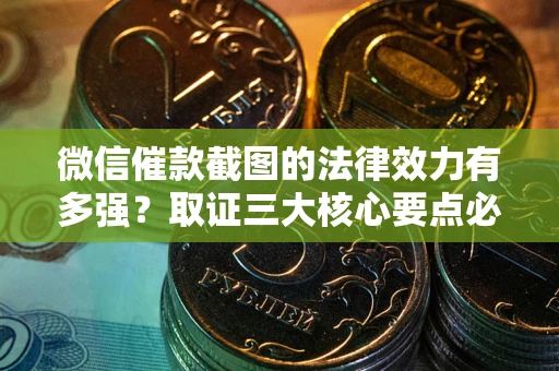 北京微信催款截图的法律效力有多强？取证三大核心要点必须知道！