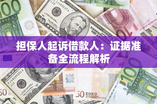 北京担保人起诉借款人：证据准备全流程解析
