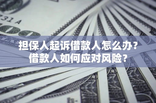 北京担保人起诉借款人怎么办？借款人如何应对风险？