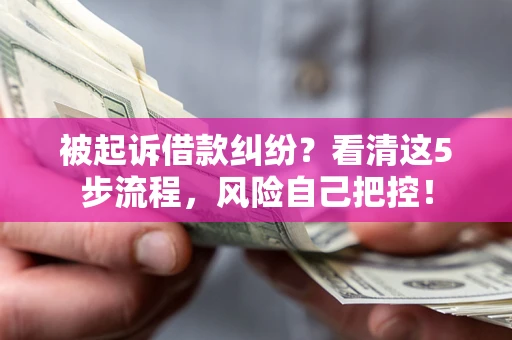 北京被起诉借款纠纷？看清这5步流程，风险自己把控！